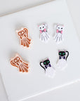 Halloween Ghost Cat with Bowtie