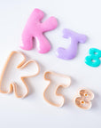 Bubble Letter Initials - Clay Cutters for Purse Charms, Magnets and Decor