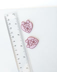 Poinsettia Heart - Embossed Christmas - Holiday Clay Cutter 2026