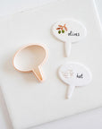 Charcuterie, Garden or Herb Marker - Clay Cutter