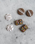 Brownie - 2 Piece Clay Cutter Set, Retro Dessert Cookie Shape, Polymer PLA, 25Mm 30Mm 35Mm
