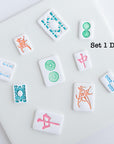 Mahjong Tile Stamps & Blank Tile