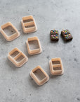 Brownie - 2 Piece Clay Cutter Set, Retro Dessert Cookie Shape, Polymer PLA, 25Mm 30Mm 35Mm