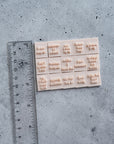 Small Bookmark Stamps - Short Book mark Clay Stamp for Bookish Fans