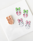 Cherry Ghost with Bow | Halloween styled clay cutter with hanging ghosts