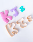 Bubble Letter Initials - Clay Cutters for Purse Charms, Magnets and Decor