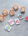 Mahjong Tile Clay Cutters, SET 2 - Embossed (Set of 5 Designs)