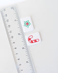 Christmas Mahjong Tile Clay Cutters, SET FIVE / Holiday - Embossed (Set of 10 Designs)