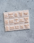 Small Bookmark Stamps - Short Book mark Clay Stamp for Bookish Fans
