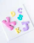 Bubble Letter Initials - Clay Cutters for Purse Charms, Magnets and Decor