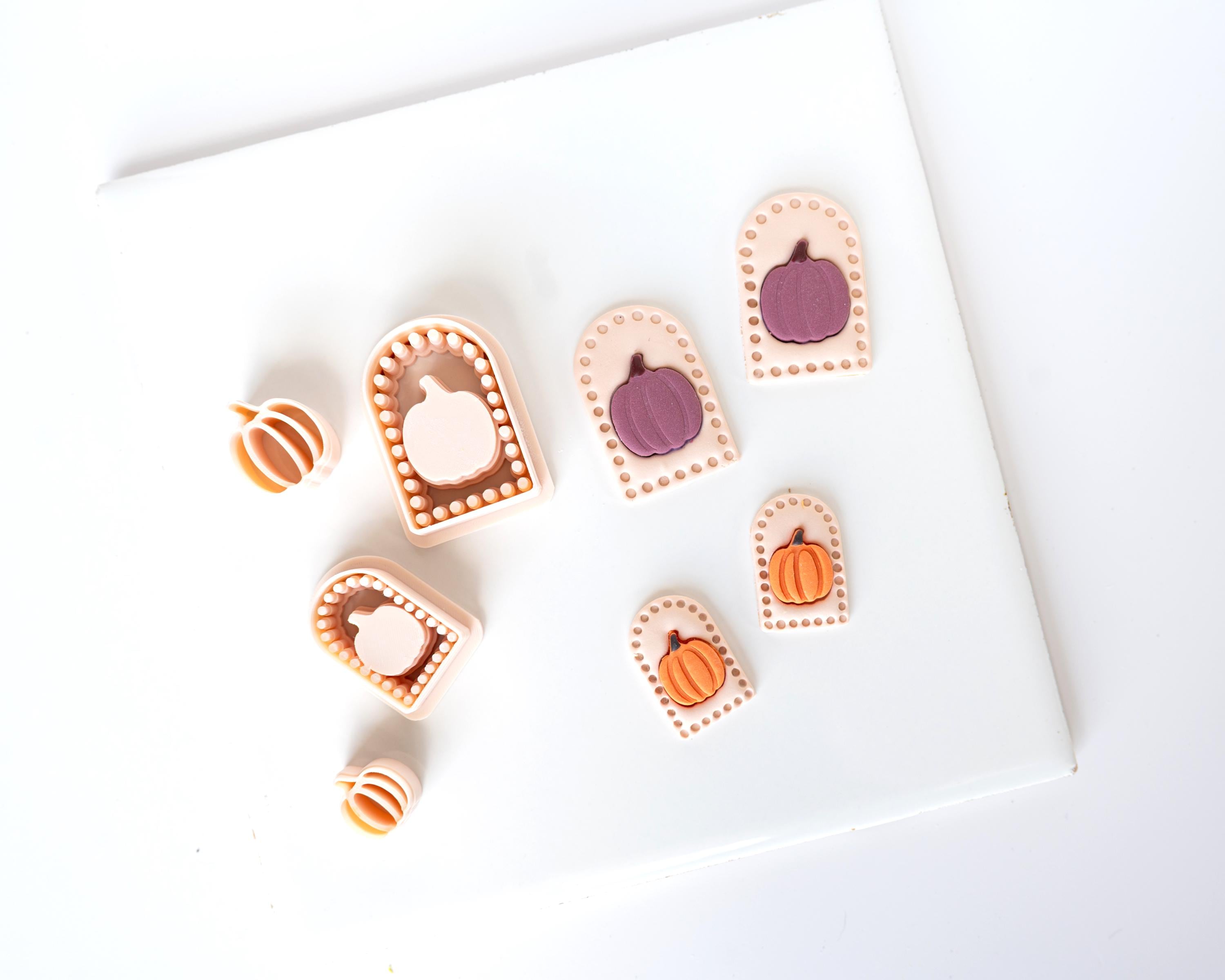 Framed Pumpkin - 2 Piece Clay Cutter Set for Fall and Halloween