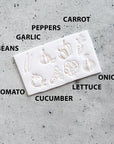 Vegetable Stamps - Companion to our Herb Markers - Set of 8