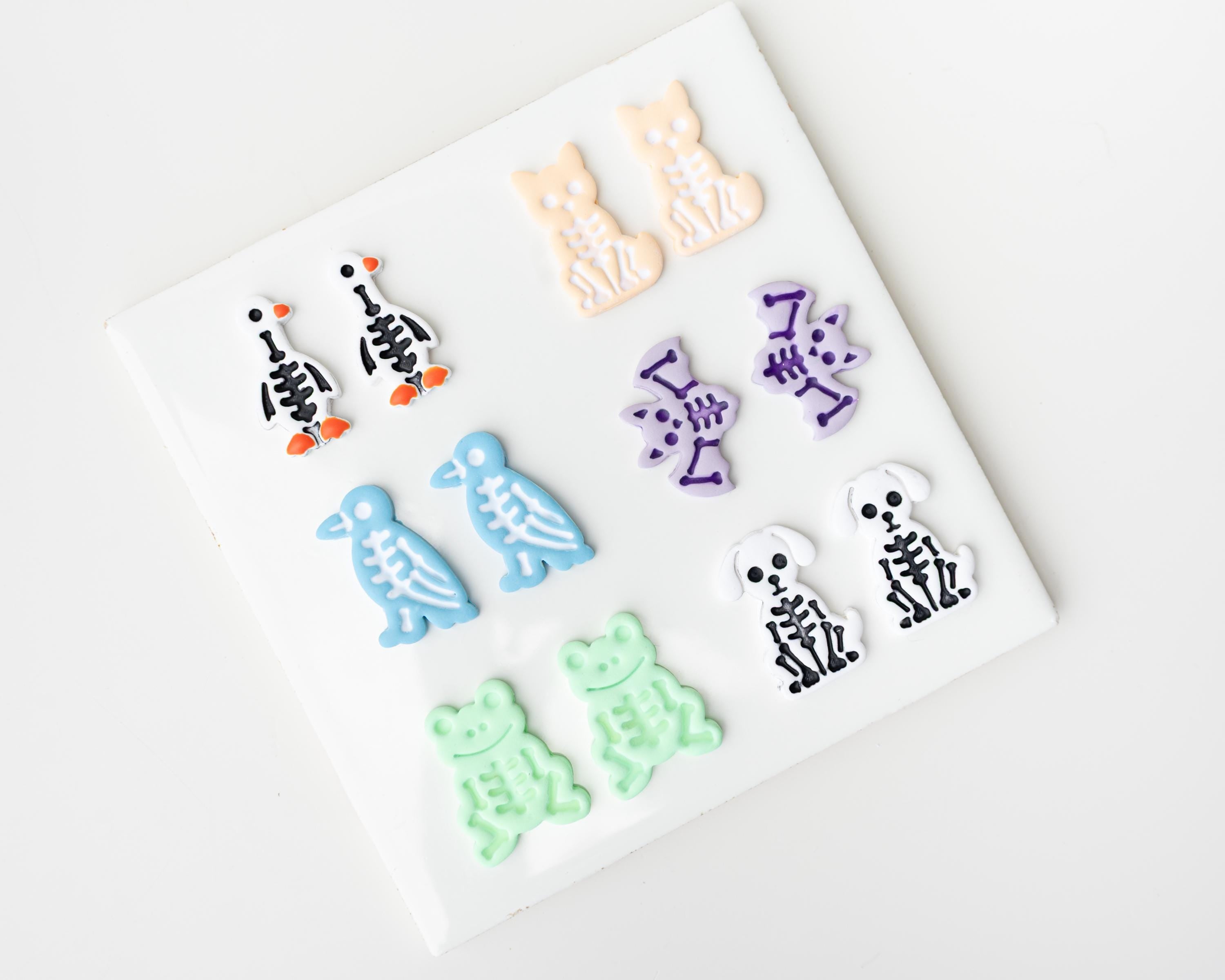 Spooky Season Skeletons | Porch Goose, Cat, Dog, Bat, Frog and Crow