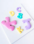 Bubble Letter Initials - Clay Cutters for Purse Charms, Magnets and Decor
