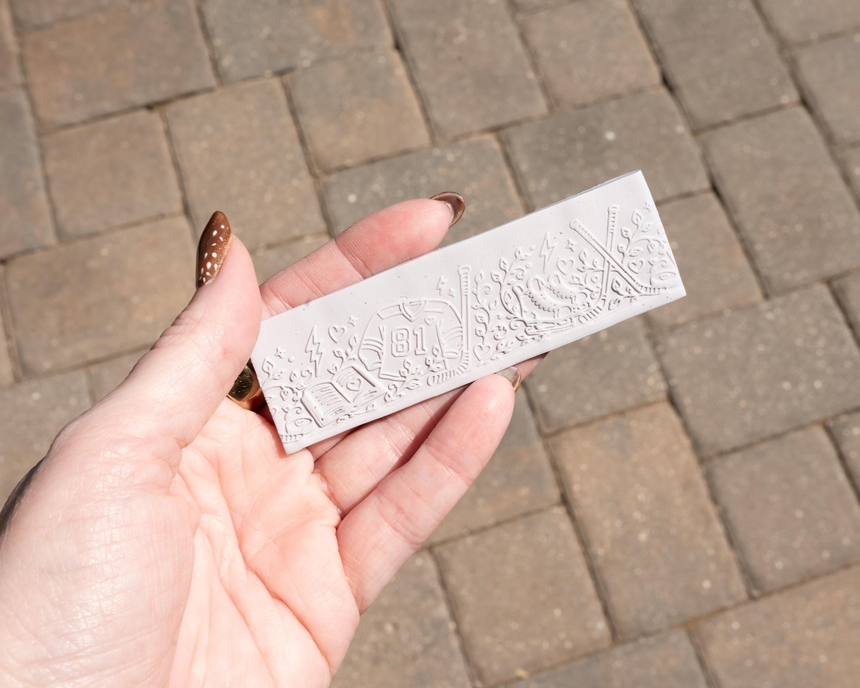 Book Themed Border Rollers - Country Romance, Romantasy and Hockey Romance - Resin Texture Roller