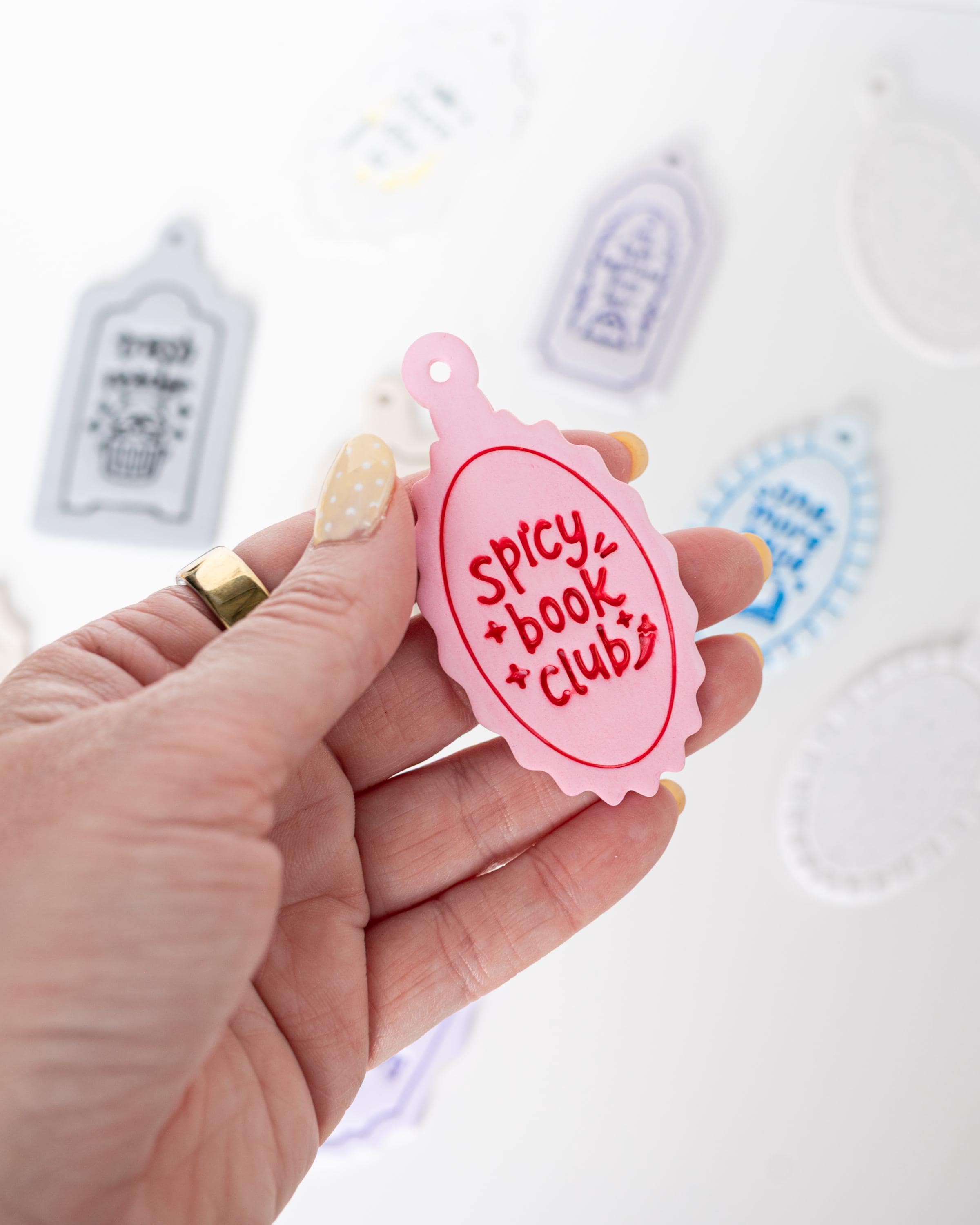 Book Charm Stamps - Bookmark Stamp for Bookish Fans