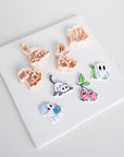 Halloween Character Collection | Cherry Ghosts, Cat Ghost, Bookish and Turtle