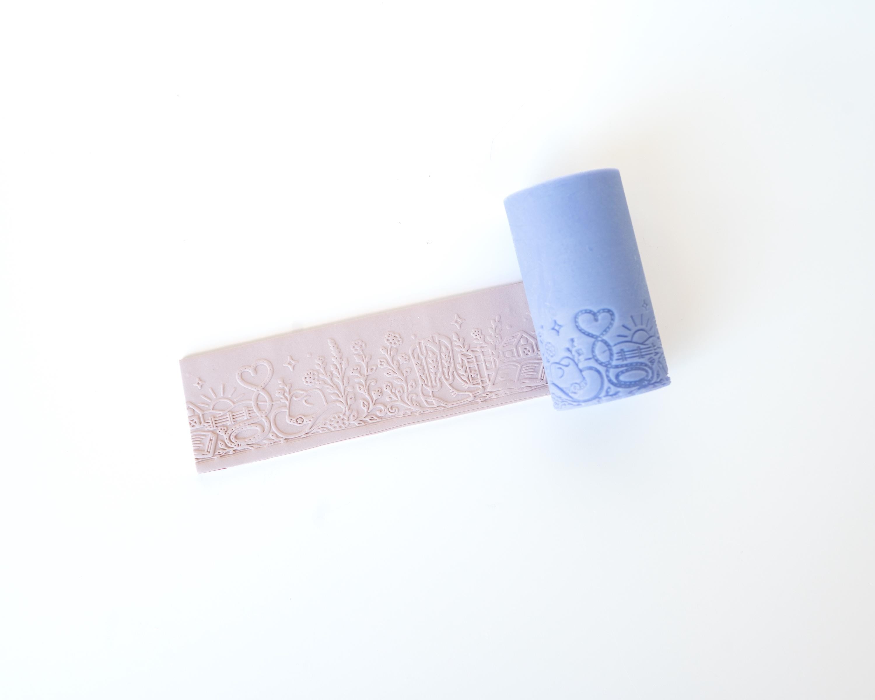 Book Themed Border Rollers - Country Romance, Romantasy and Hockey Romance - Resin Texture Roller