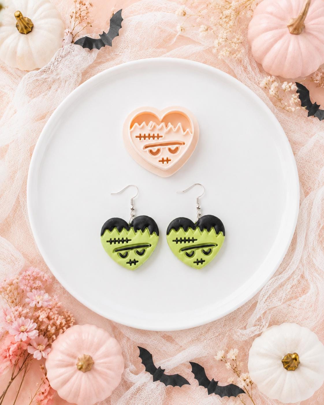 Spooky Hearts Collection | Frankenstein, Girl, Ghost, Pumpkin Halloween Heart
