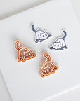 Halloween Character Collection | Cherry Ghosts, Cat Ghost, Bookish and Turtle