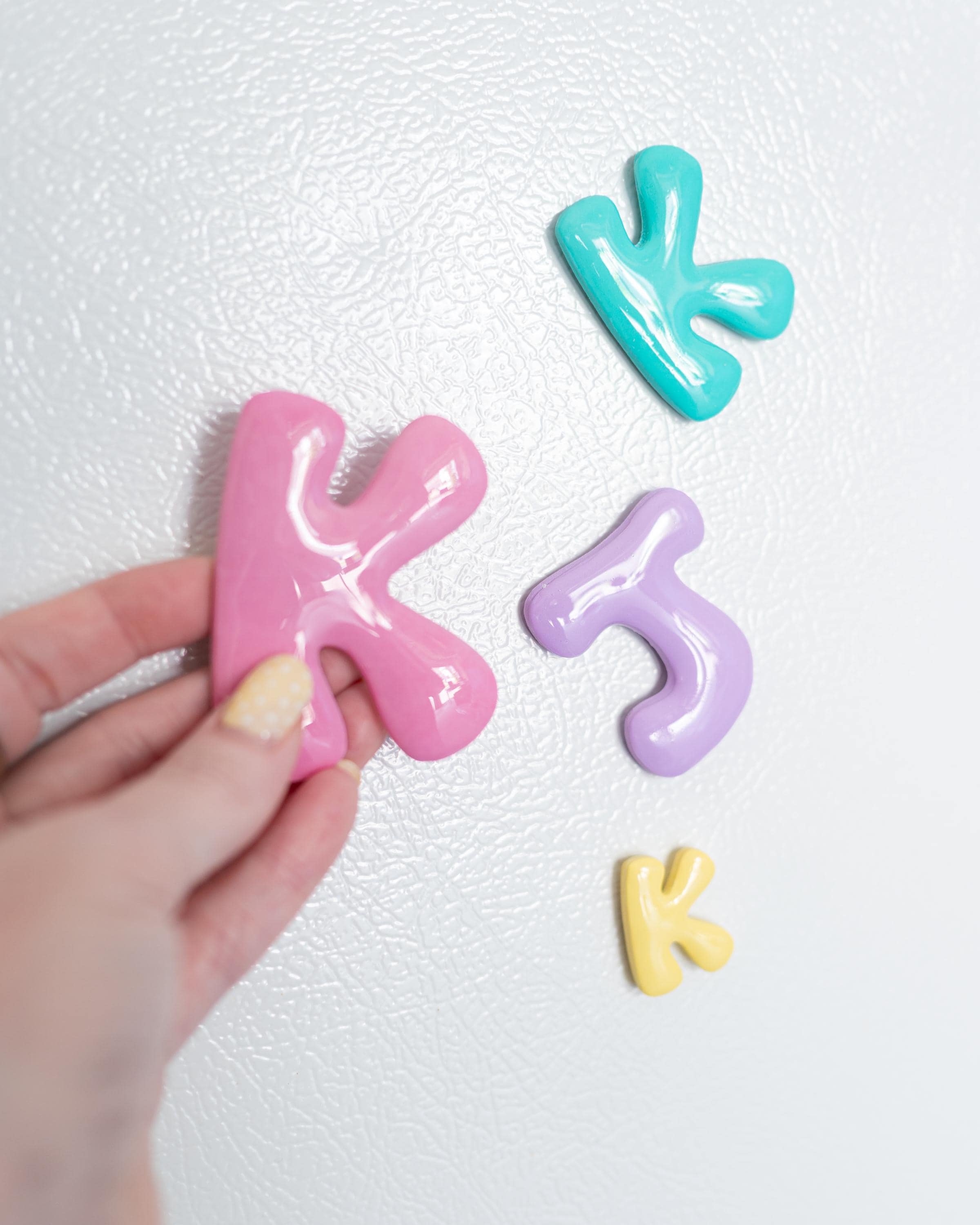 Bubble Letter Initials - Clay Cutters for Purse Charms, Magnets and Decor