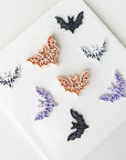 Embossed Bat | Fall 2026 Halloween Clay Cutter, Polymer Tool - Textured Detail, 30/35/40mm