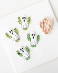 Ghost Cactus | Halloween South West styled clay cutter with cacti