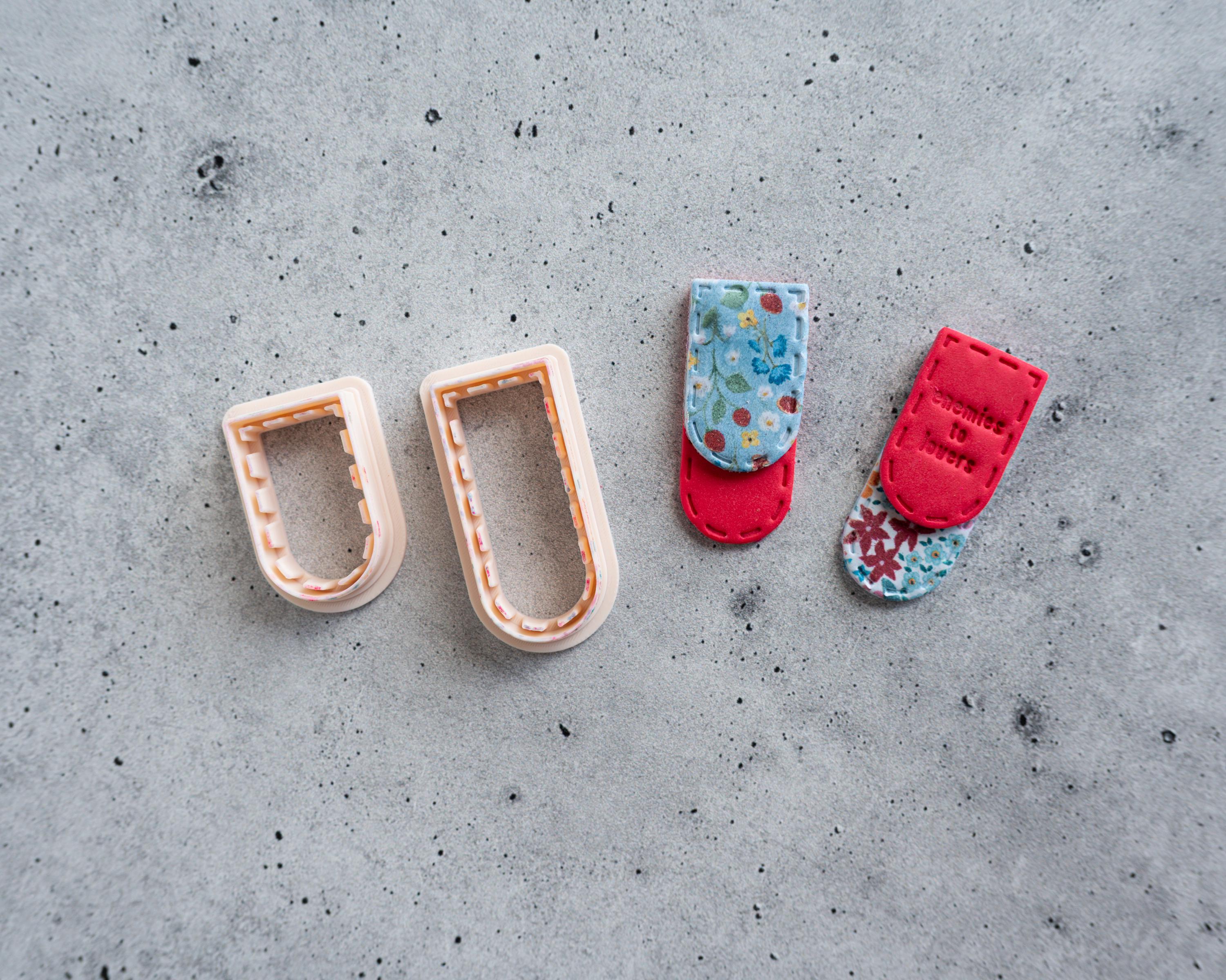 Page Bookmarks - Short Page Bookmark Clay Cutters for Bookish Fans