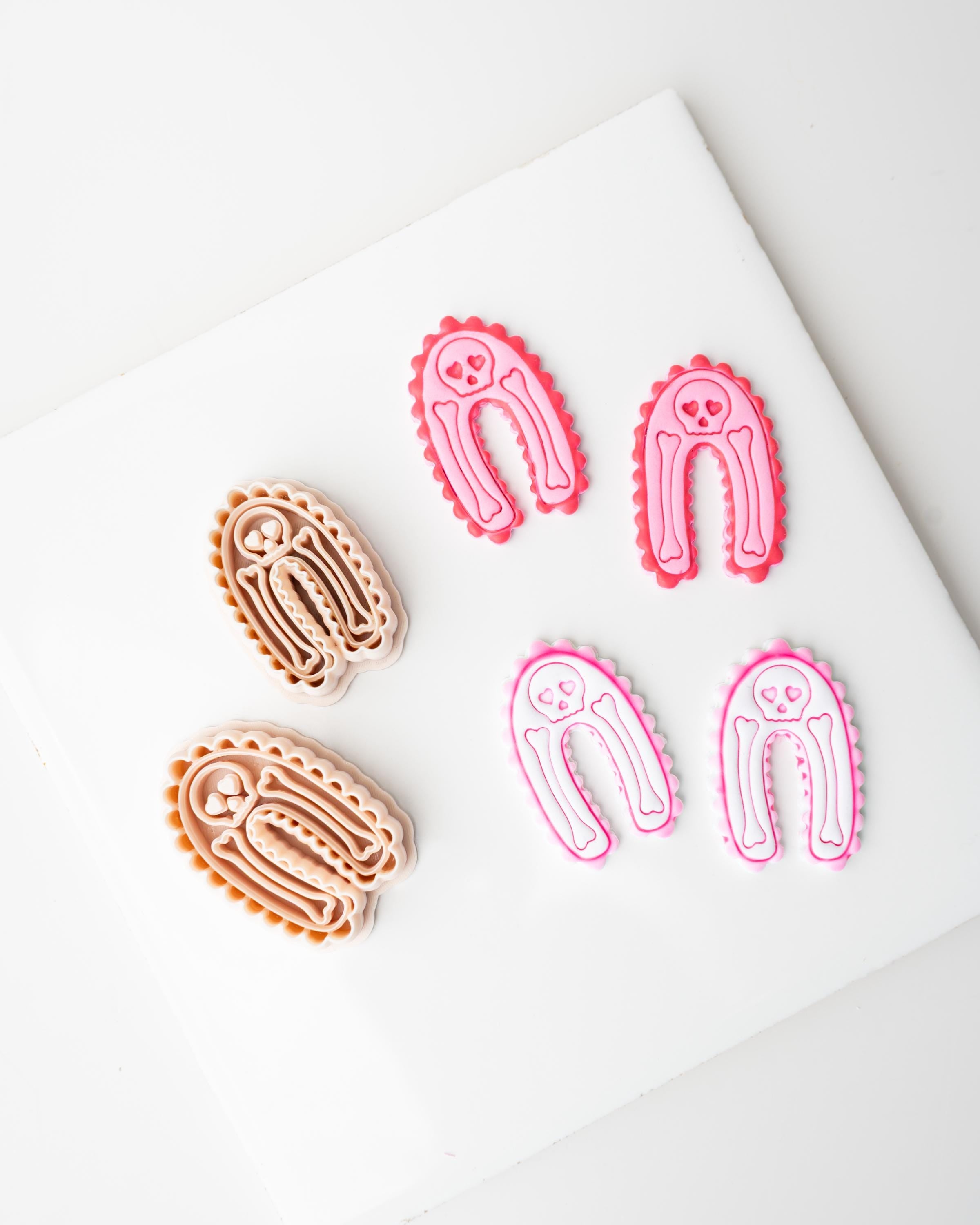 Skeleton Arch | Halloween Rainbow styled clay cutter with skull and bones