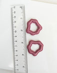 Organic Bubble Dangle | Simple embossed cut-out clay cutter