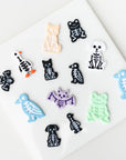 Spooky Season Skeletons | Porch Goose, Cat, Dog, Bat, Frog and Crow