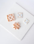 Quilt Pattern Clay Cutter - Straight or Diagonal Pattern with Inset Pieces