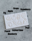 Fruit Stamps - Companion to our Herb Markers - Set of 8