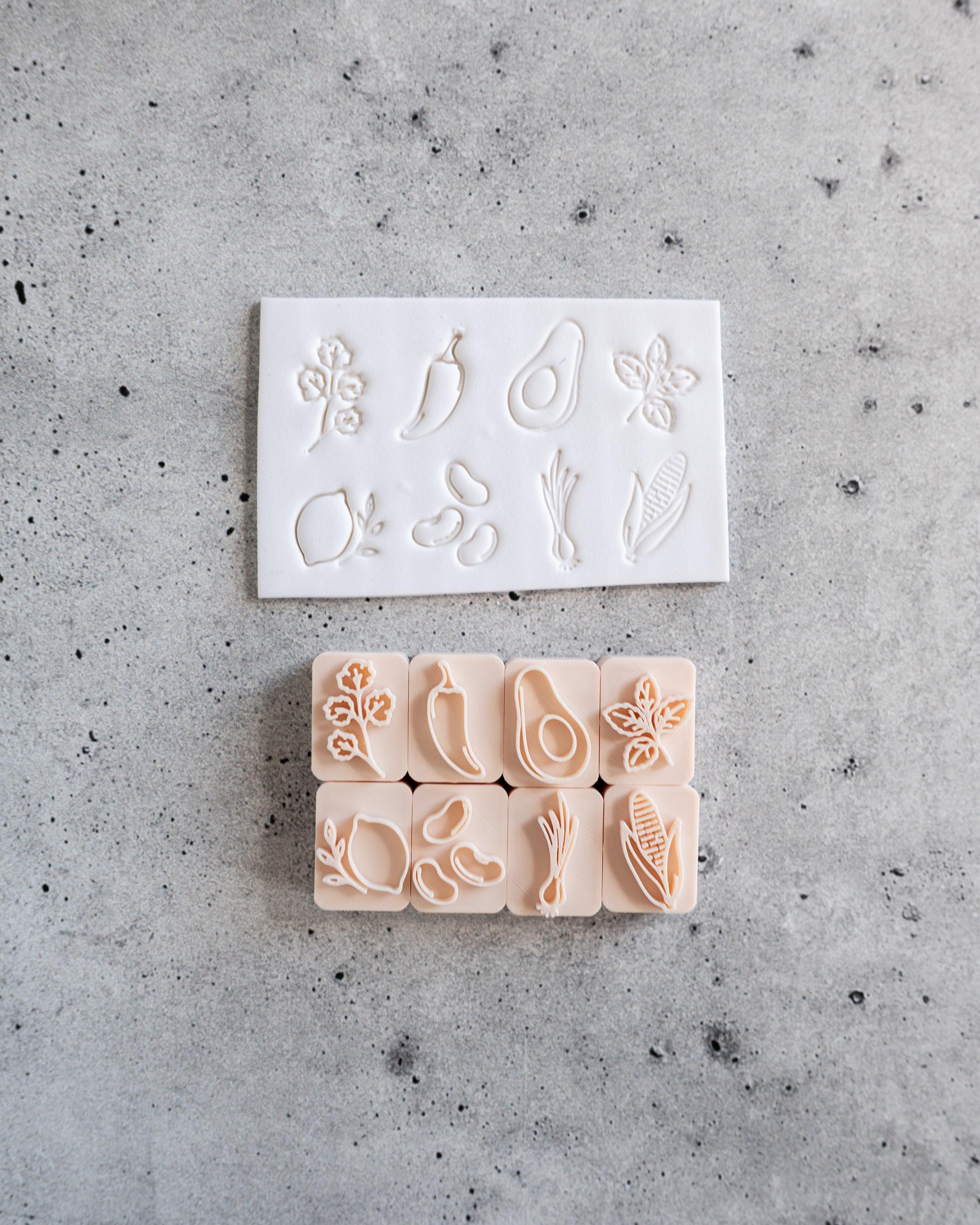Spicy Stamps Collection - Companion to our Herb Markers - Set of 8