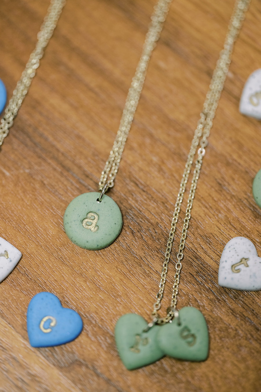 Clay Alphabet Necklace