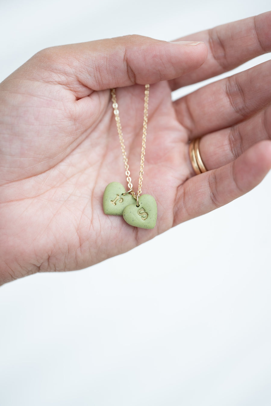 Clay Alphabet Necklace