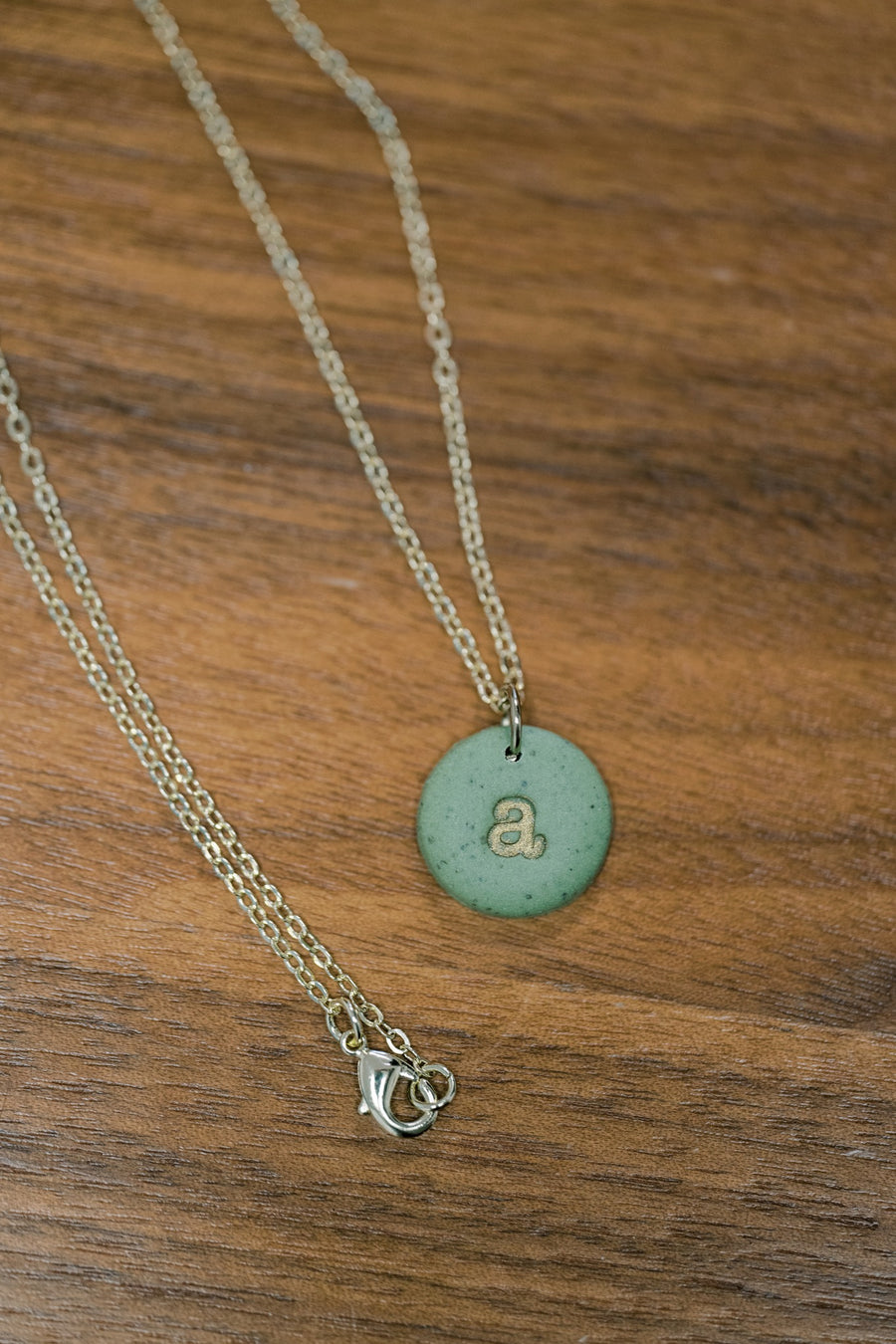 Clay Alphabet Necklace