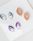 Ornate Halloween Cameo Collection | Ghost, Skull Cherries, Spiderweb Ghosts