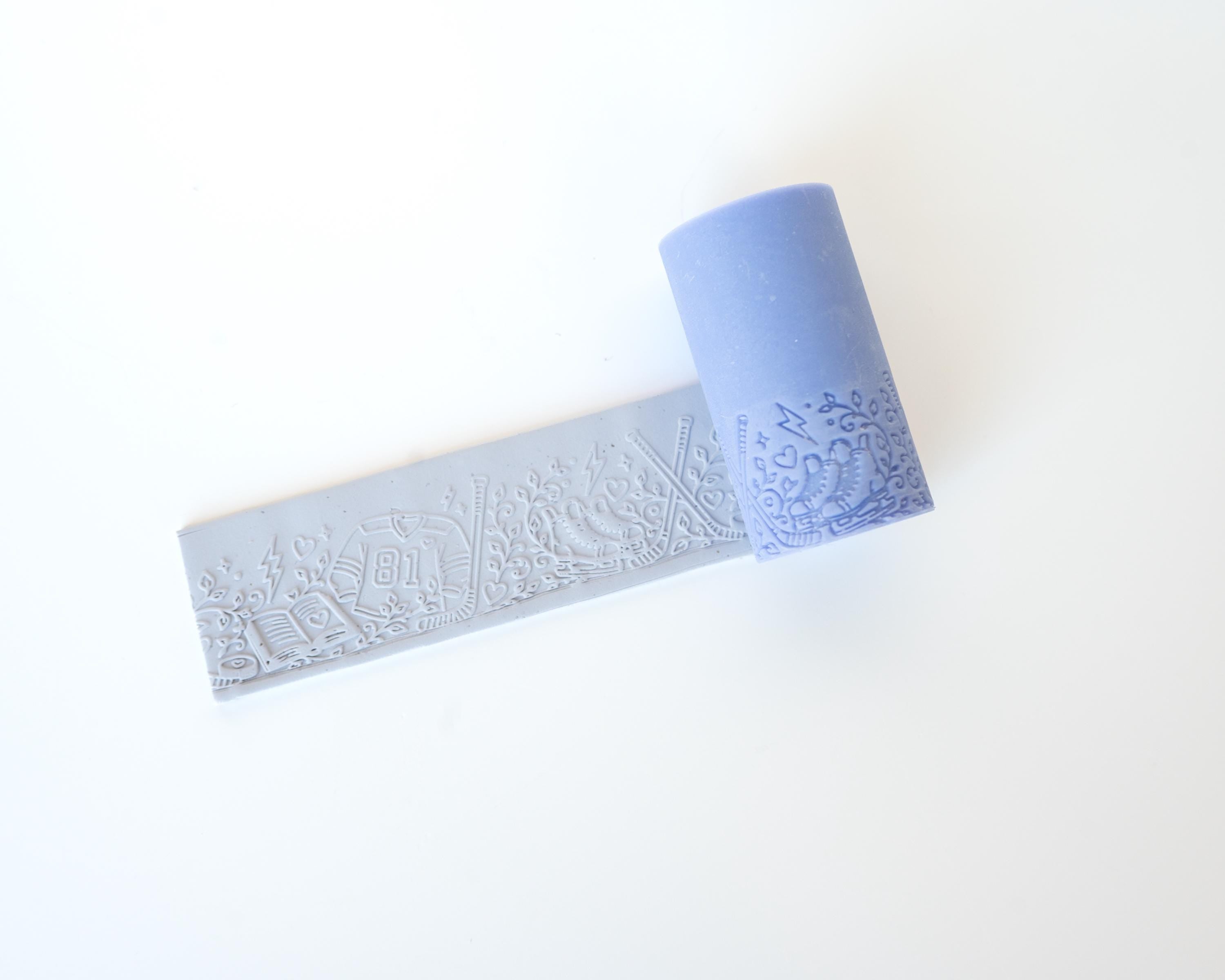 Book Themed Border Rollers - Country Romance, Romantasy and Hockey Romance - Resin Texture Roller