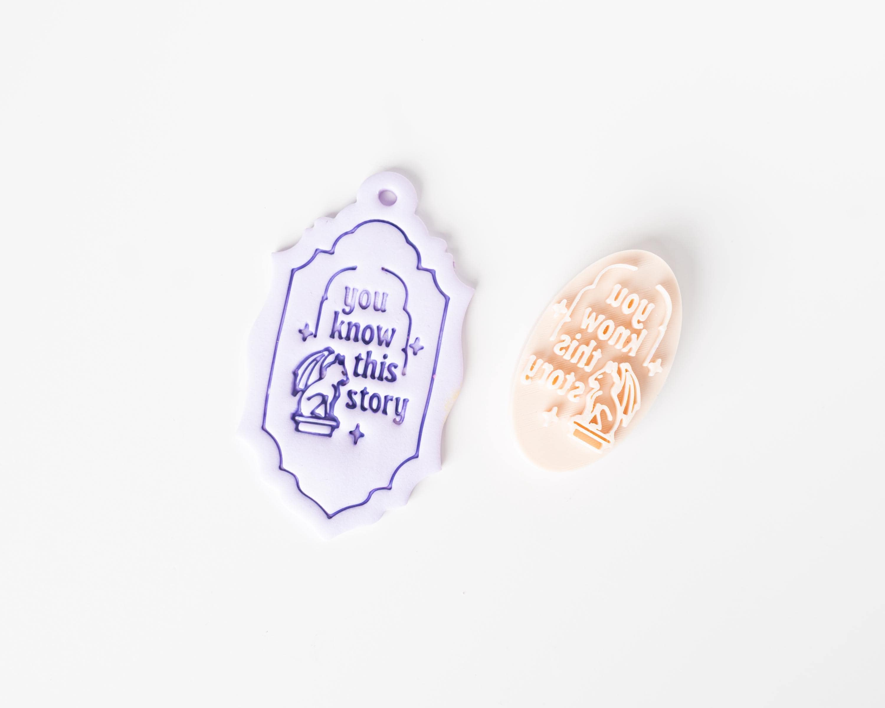 Book Charm Stamps - Bookmark Stamp for Bookish Fans