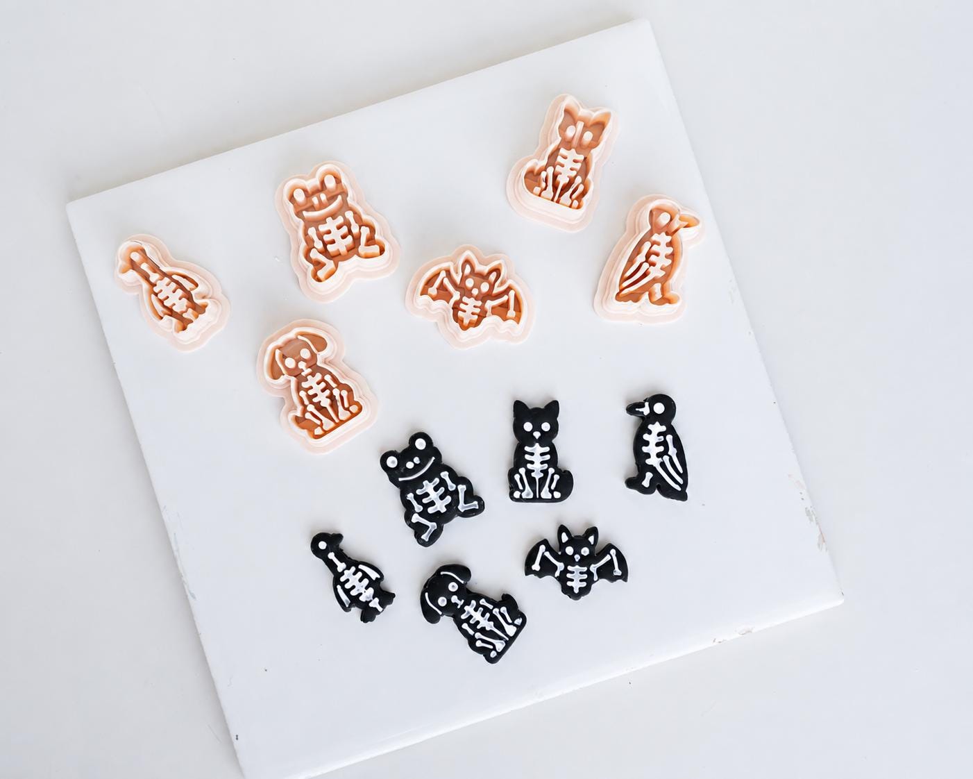 Spooky Season Skeletons | Porch Goose, Cat, Dog, Bat, Frog and Crow