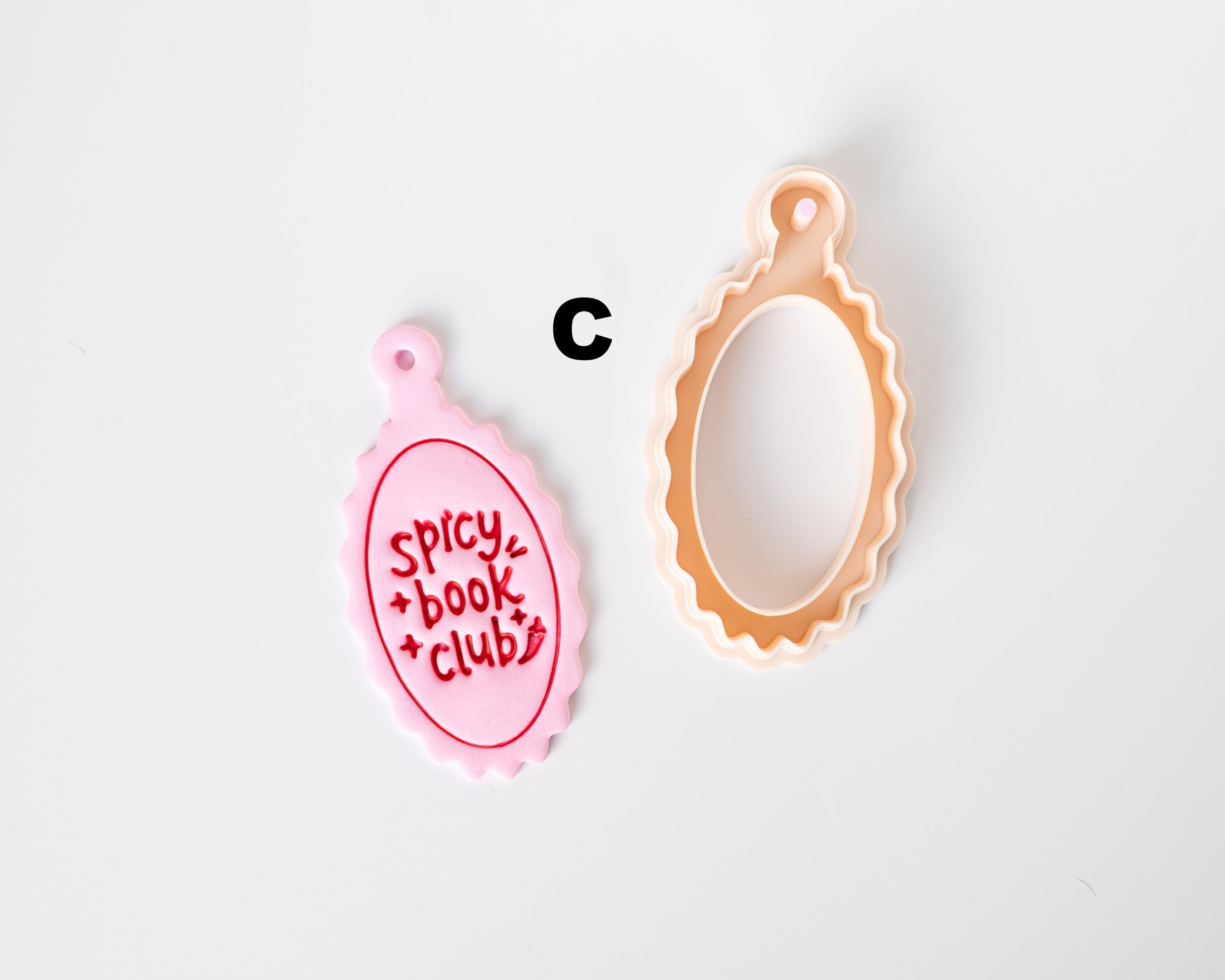 Book Charm Frames - Framing Clay Cutters for Bookish Fans