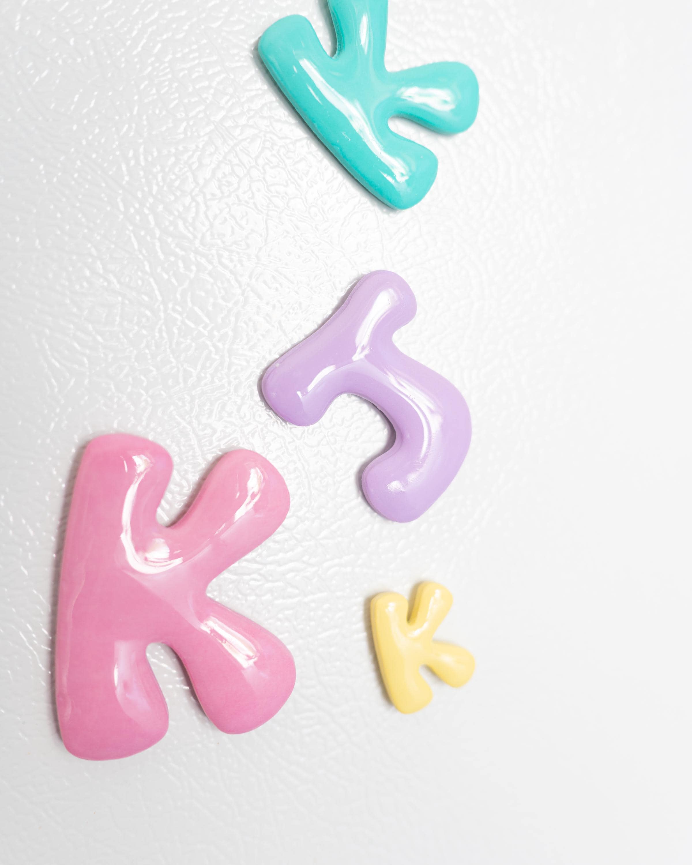 Bubble Letter Initials - Clay Cutters for Purse Charms, Magnets and Decor