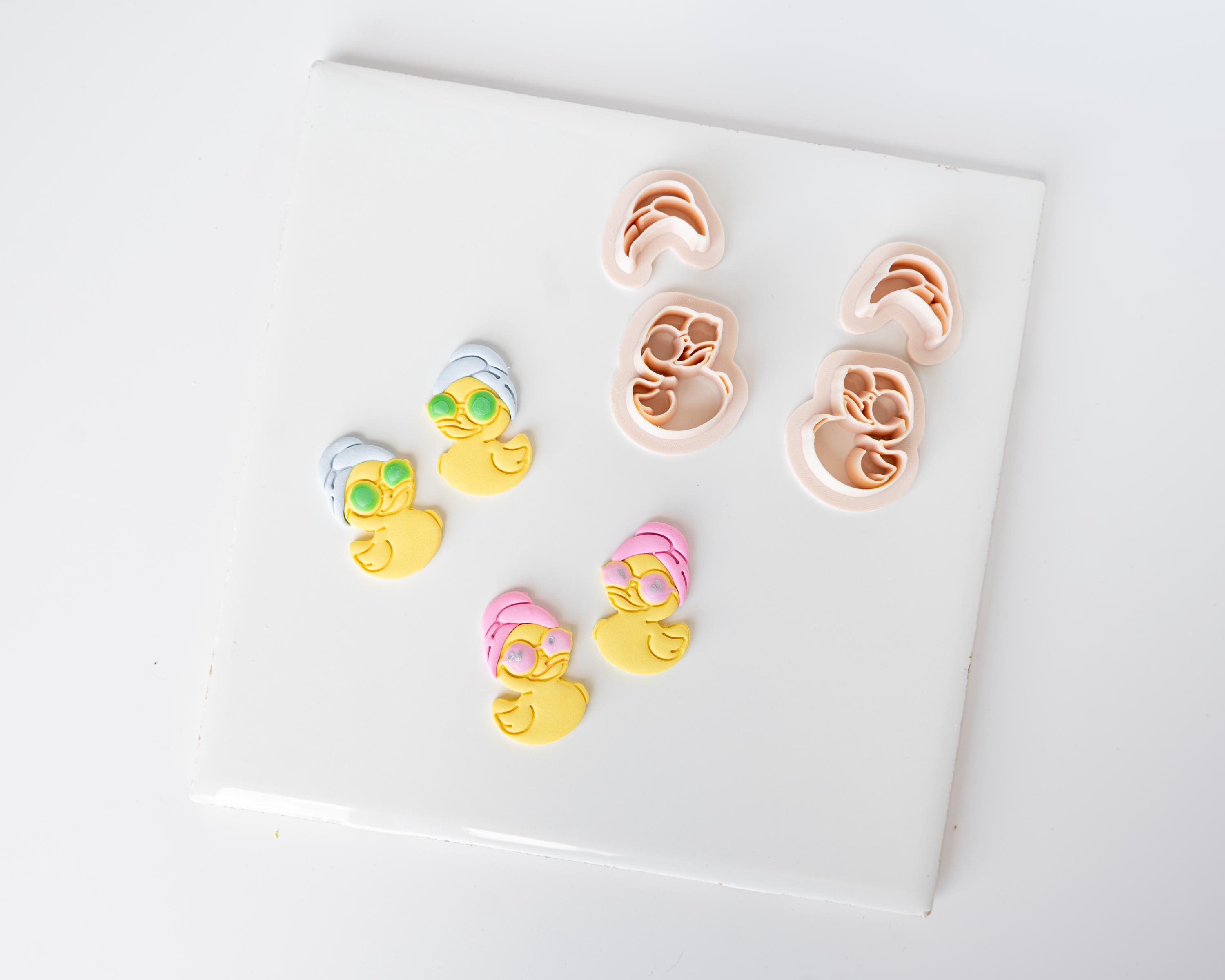 Rubber Duckie - 2-piece Clay Cutter Set | Mirrored Option available | Spa Ducky