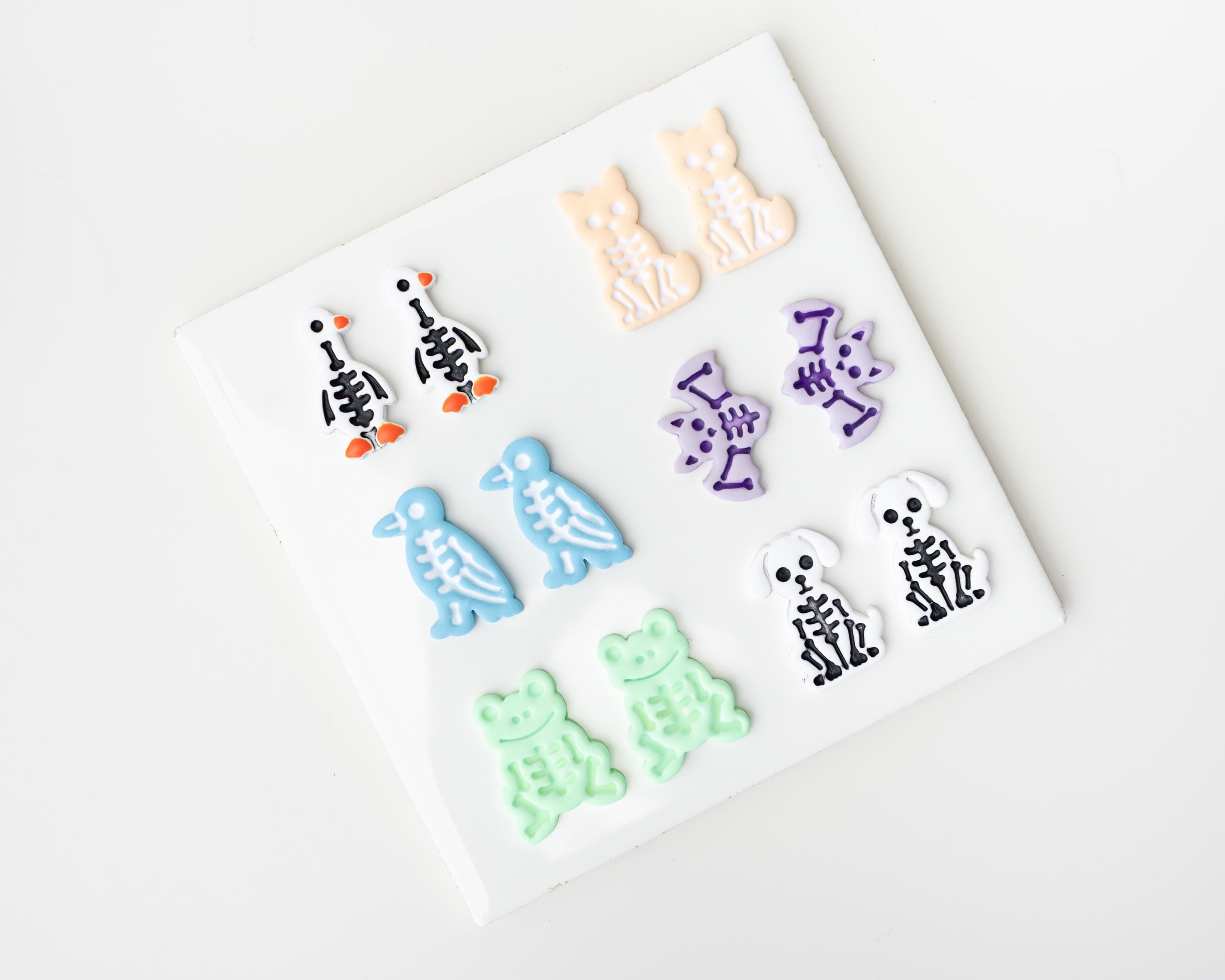 Spooky Season Skeletons | Porch Goose, Cat, Dog, Bat, Frog and Crow