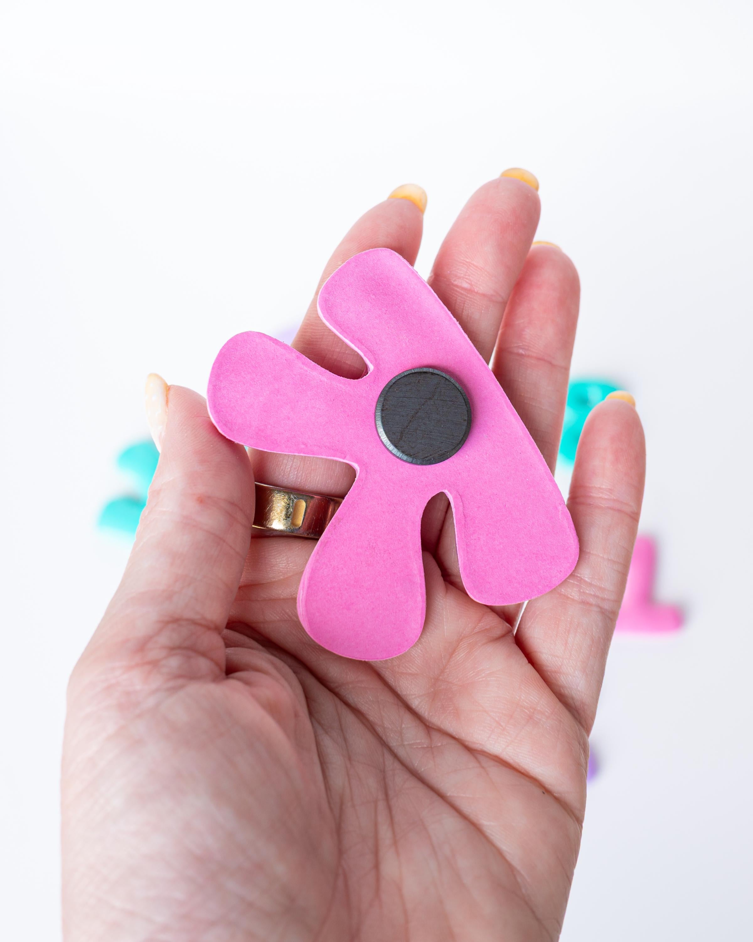 Bubble Letter Initials - Clay Cutters for Purse Charms, Magnets and Decor