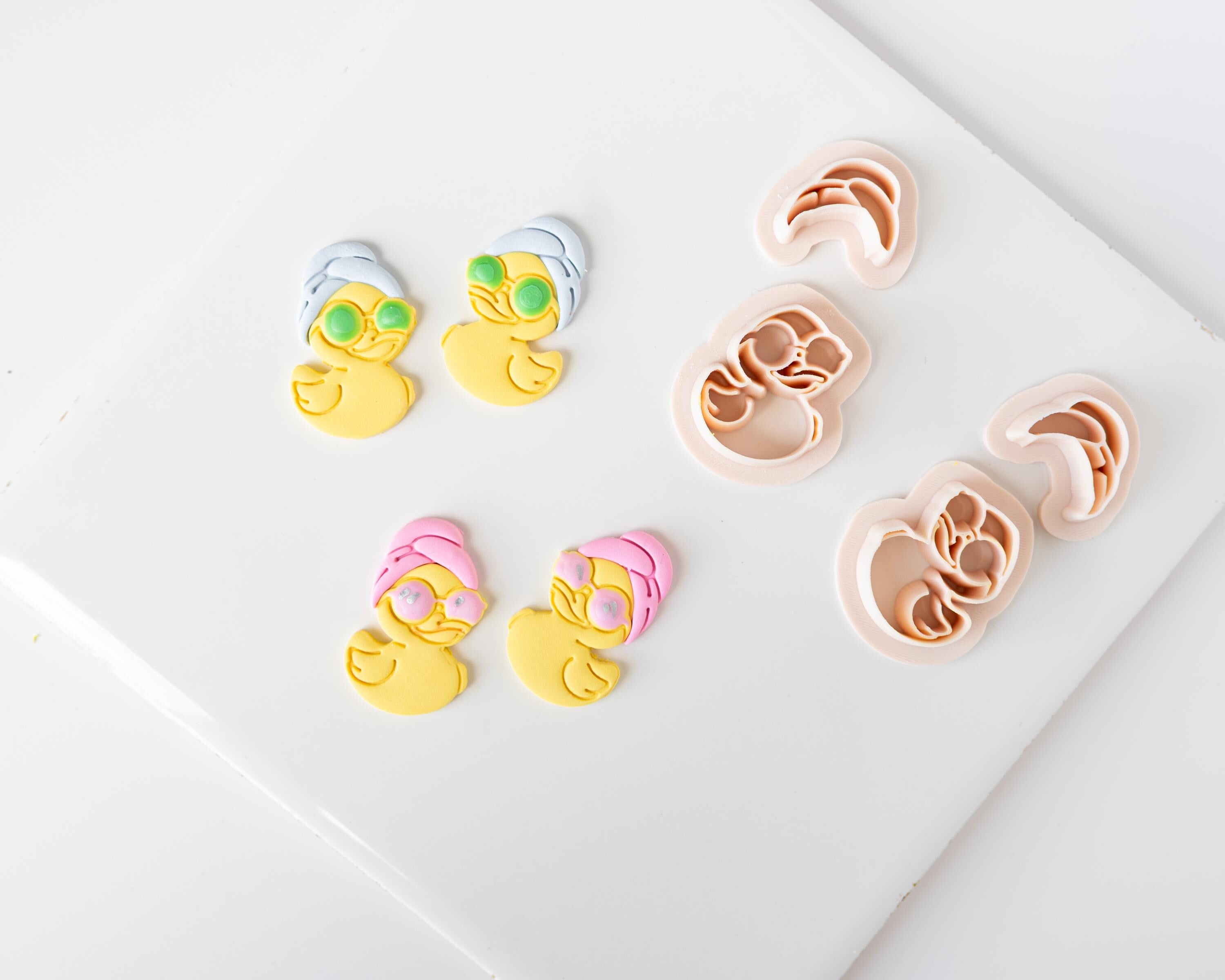 Rubber Duckie - 2-piece Clay Cutter Set | Mirrored Option available | Spa Ducky