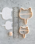 Catnip Stamp Collection, Clay Herb Cutter Set - Cat Head Marker, Embossed Garden Design, PLA Print