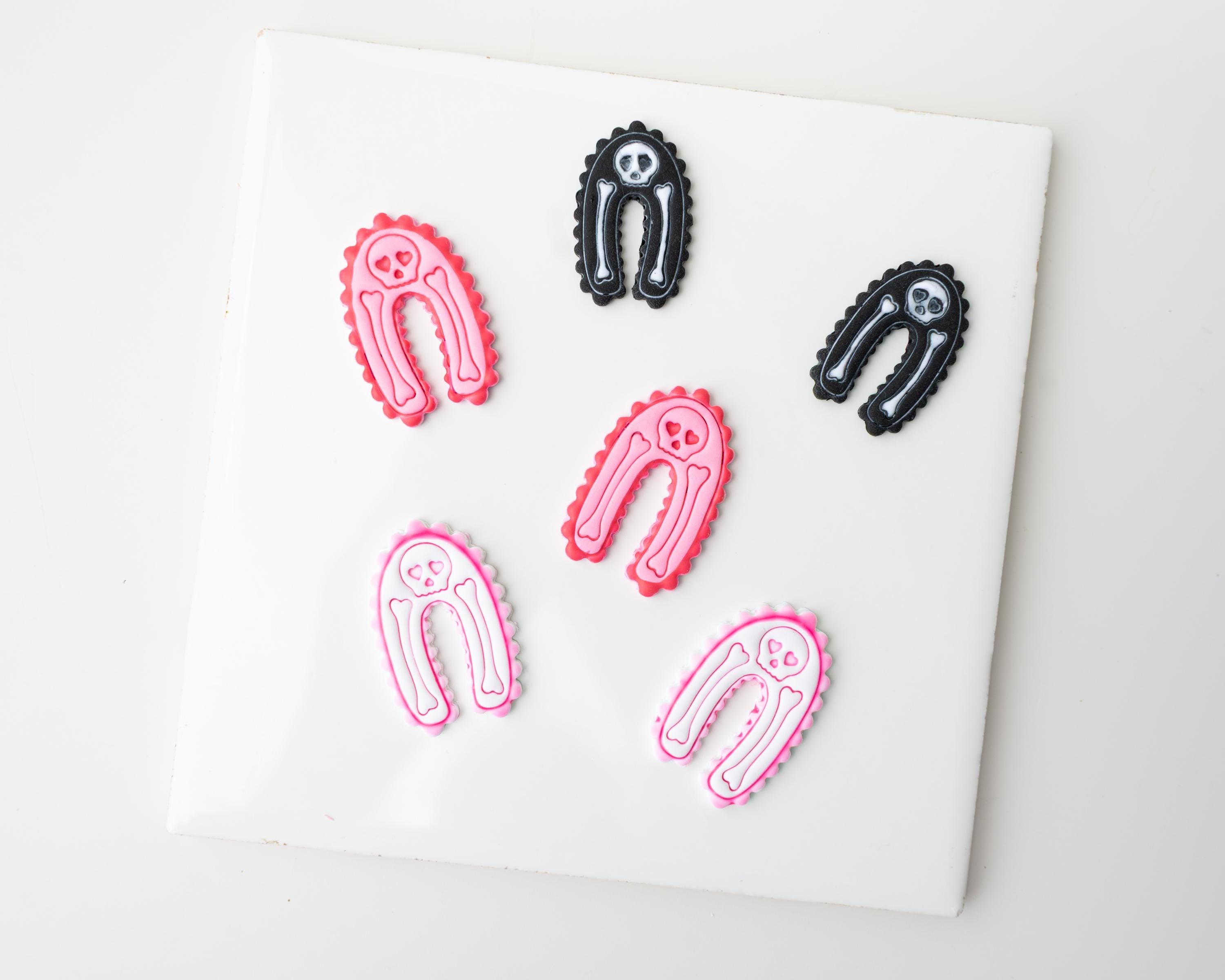 Skeleton Arch | Halloween Rainbow styled clay cutter with skull and bones