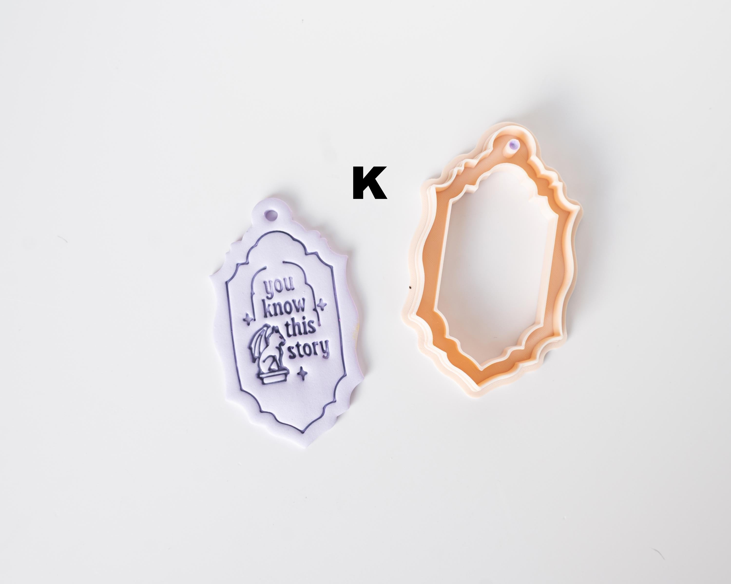 Book Charm Frames - Framing Clay Cutters for Bookish Fans